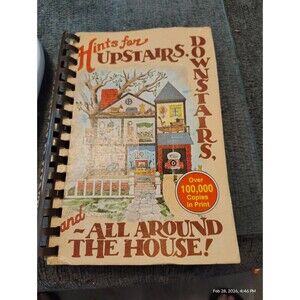 Hints for Upstairs, Downstairs & All Around the House 1982 Carol Rees Spiral PB